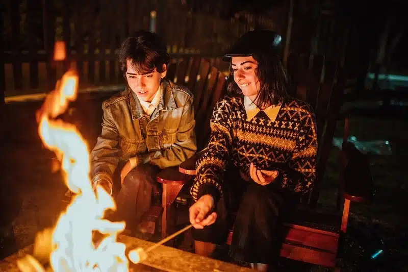 feu de camp et brame du cerf