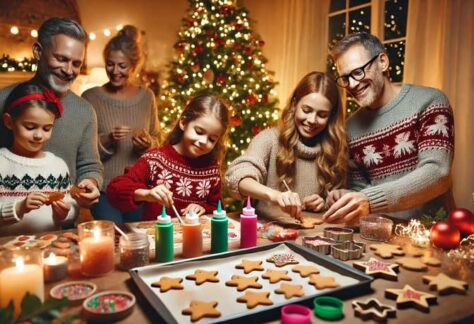 décoration de sablés de Noël