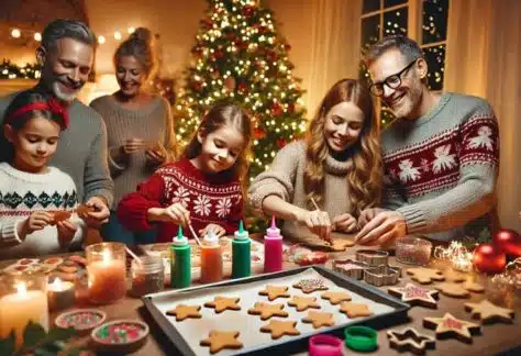 décoration de sablés de Noël