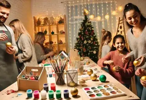 atelier décoration de boules de Noël